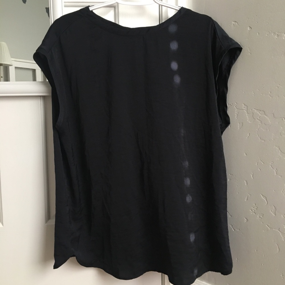 Navy blue Silk blouse